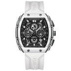 Men's Mark Fairwhale Premium Chronograph Watch - Bold Tonneau Design with Luminous Dial