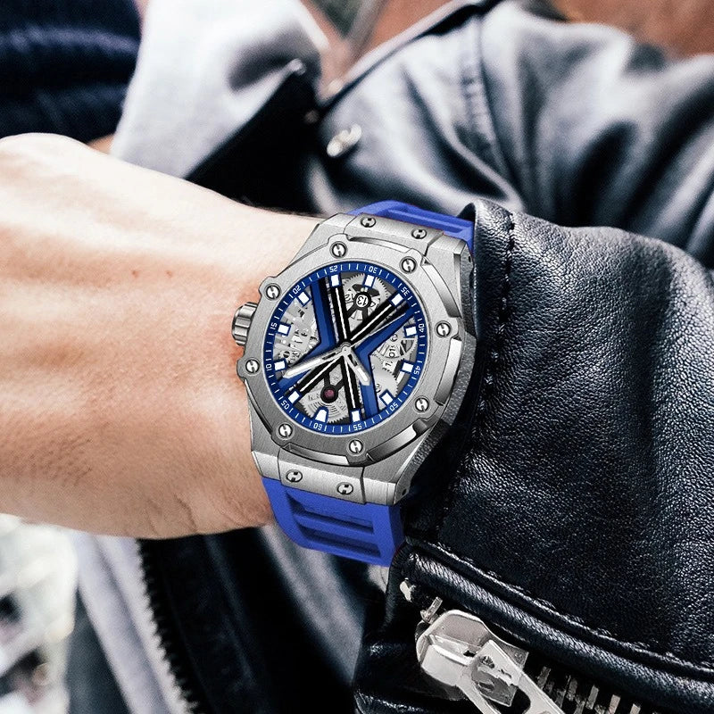 Men’s Minimalist Quartz Watch with Silicone Comfort - Upgrade Your Style Instantly