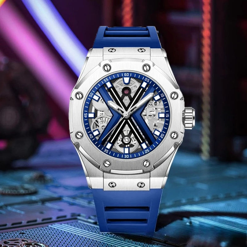 Men’s Minimalist Quartz Watch with Silicone Comfort - Upgrade Your Style Instantly